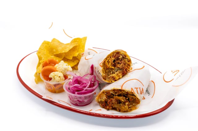 Breakfast Chorizo Burrito.